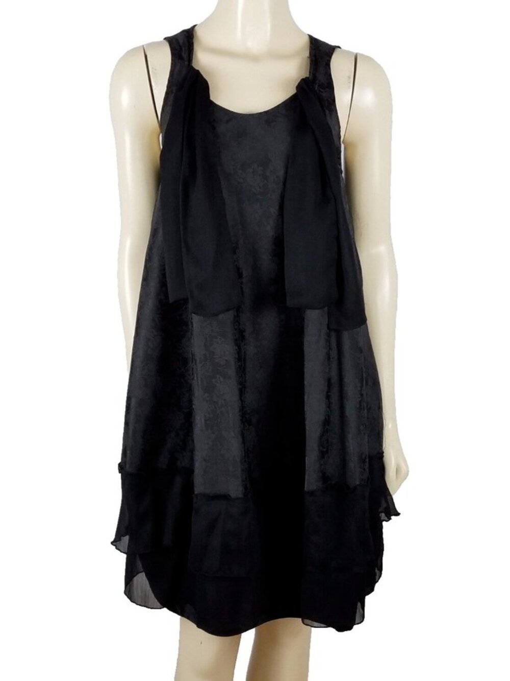 MAUDE Mini Sleeveless Black Tunic Dress size Medium